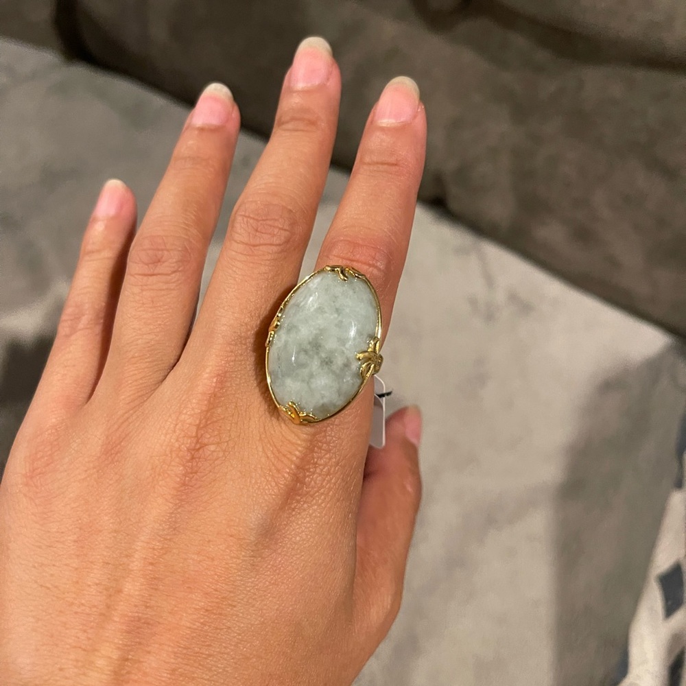 New Genuine Jade Ring size 7
